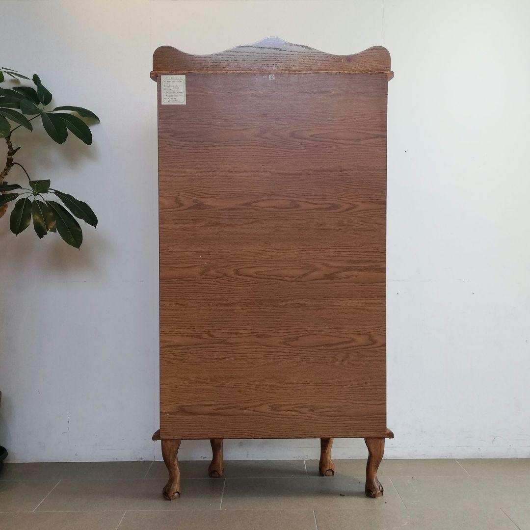 Φ ドラゴンクロウ ガラスキャビネット ハーフムーン型 アンティーク