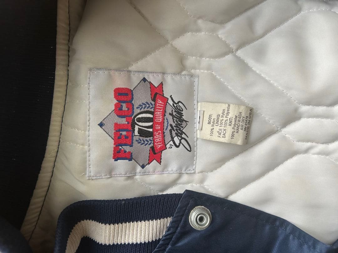 Felco NEW YORK スタジャン ネイビー