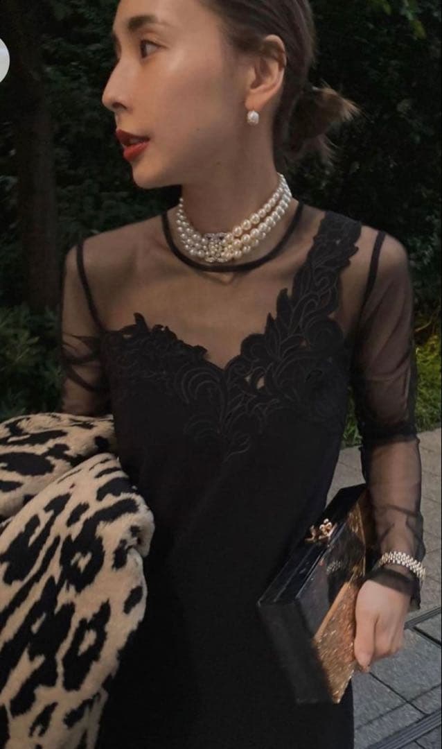 スーツ・フォーマル・ドレス AMERI VINTAGE UND RENEE CUTWORK DRESS