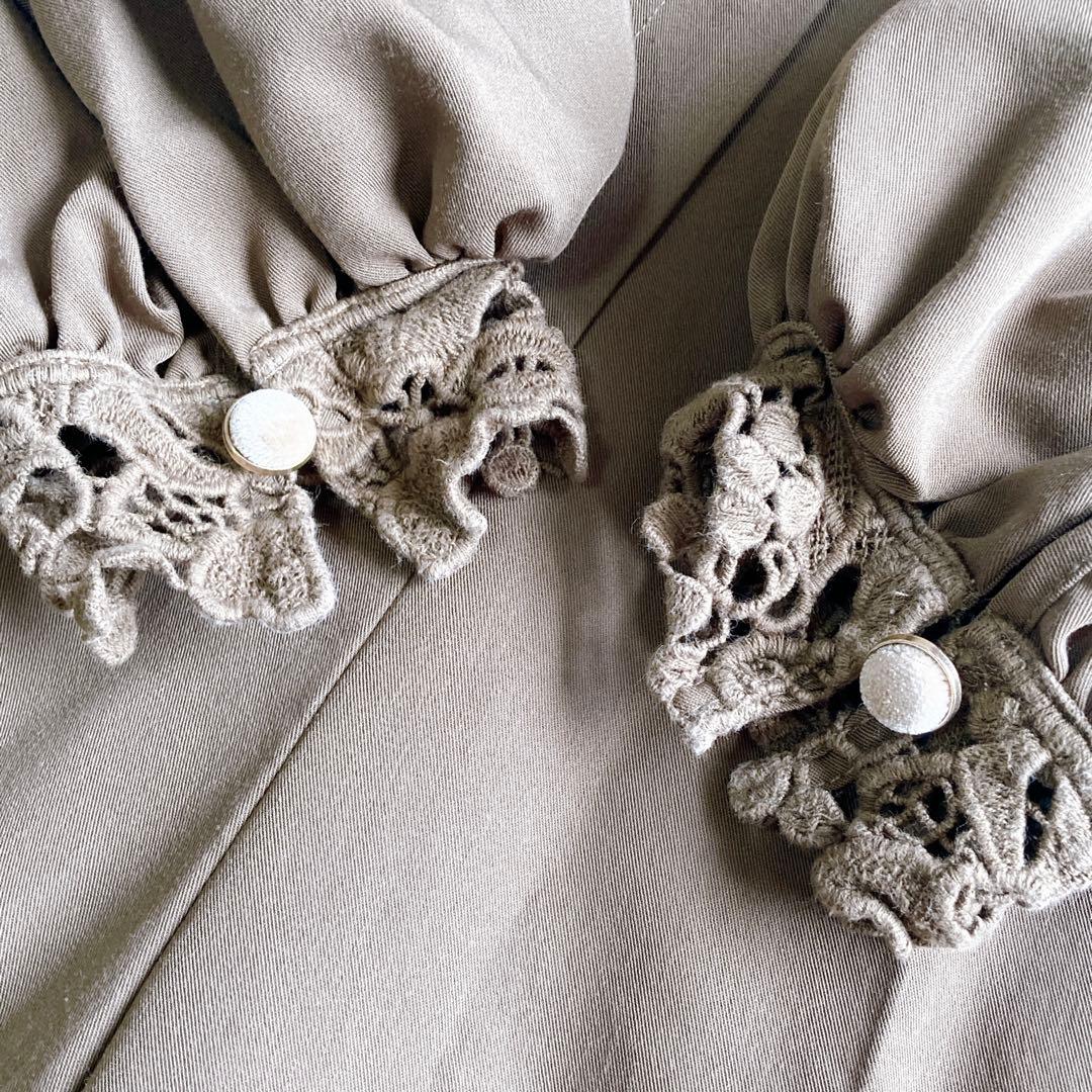 AMERIヴィンテージ 【S】セーラーレースカラージャンプスーツ オールインワン