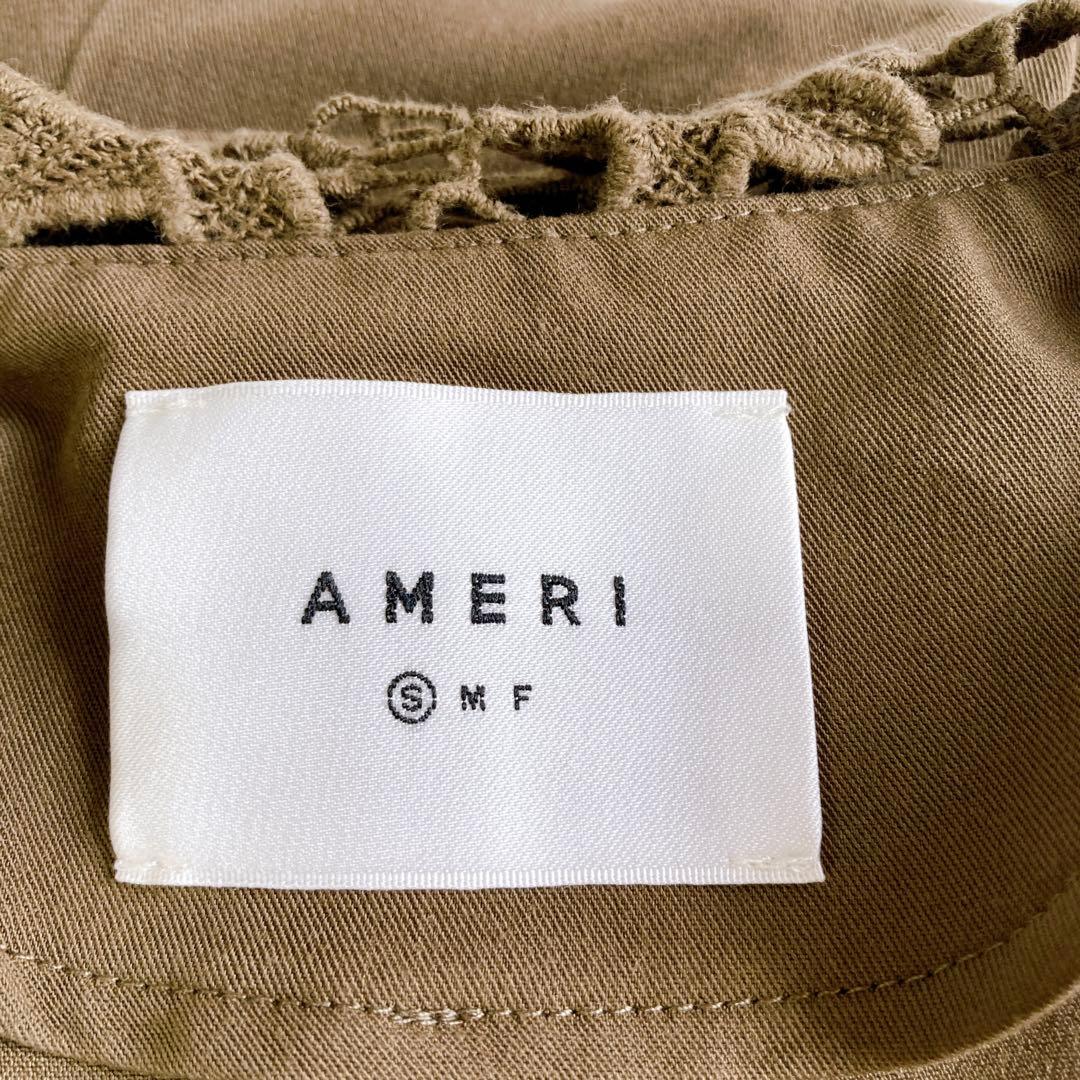 AMERIヴィンテージ 【S】セーラーレースカラージャンプスーツ オールインワン