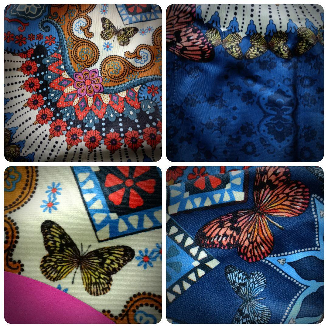 アディダスジャージ ピンクバックロゴ アート 蝶 花 ハイネック 刺繍ロゴ大きめ