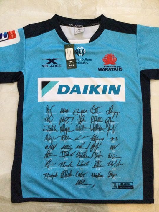 スーパーラグビーワラターズ 2020登録全選手+HCサインジャージ