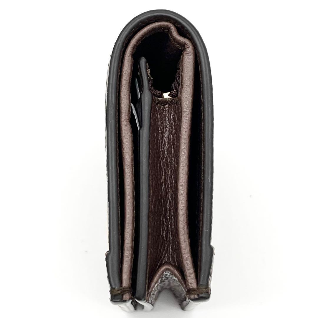 【新品未使用品】グッチ 折り財布 オフィディア シェリーライン マーモント GG