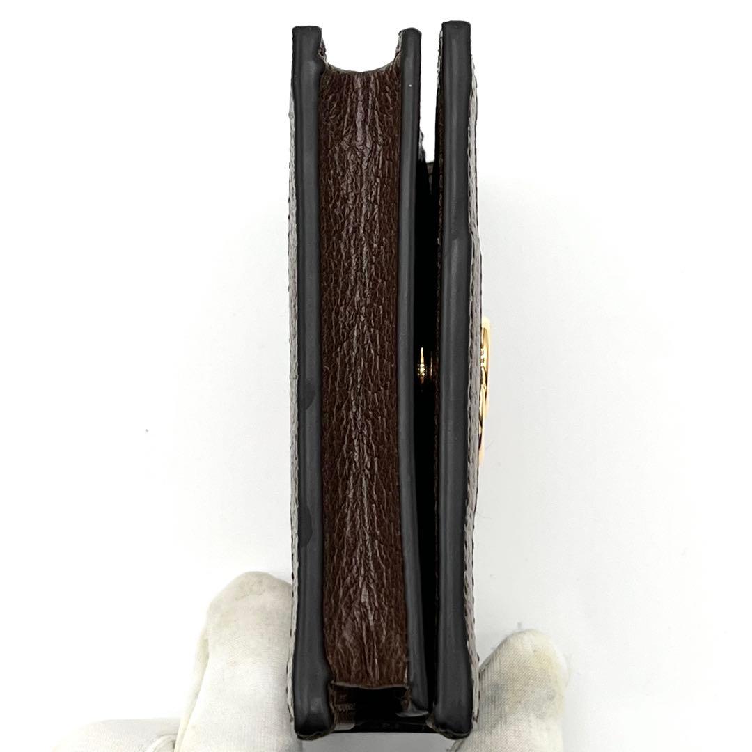 【新品未使用品】グッチ 折り財布 オフィディア シェリーライン マーモント GG