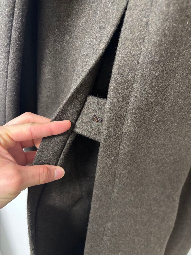 【麻布テーラー】ステンカラーコート ウール100%