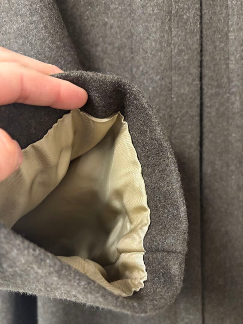 【麻布テーラー】ステンカラーコート ウール100%