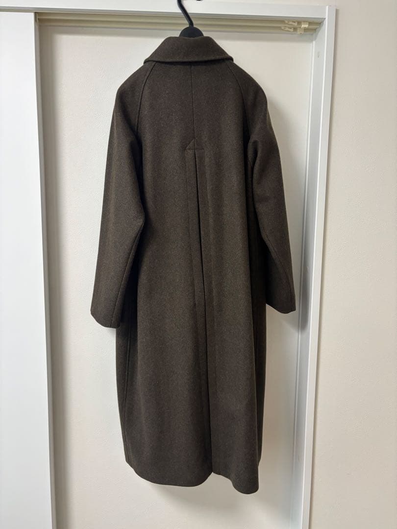 【麻布テーラー】ステンカラーコート ウール100%