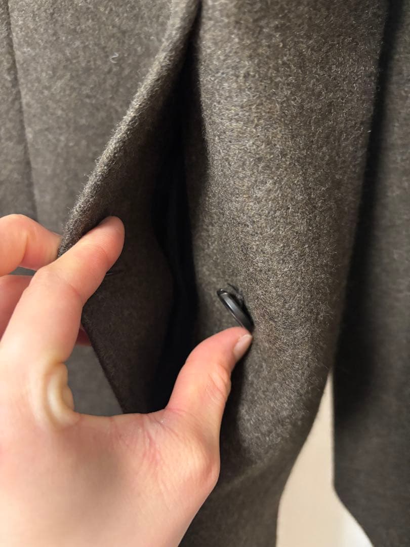 【麻布テーラー】ステンカラーコート ウール100%