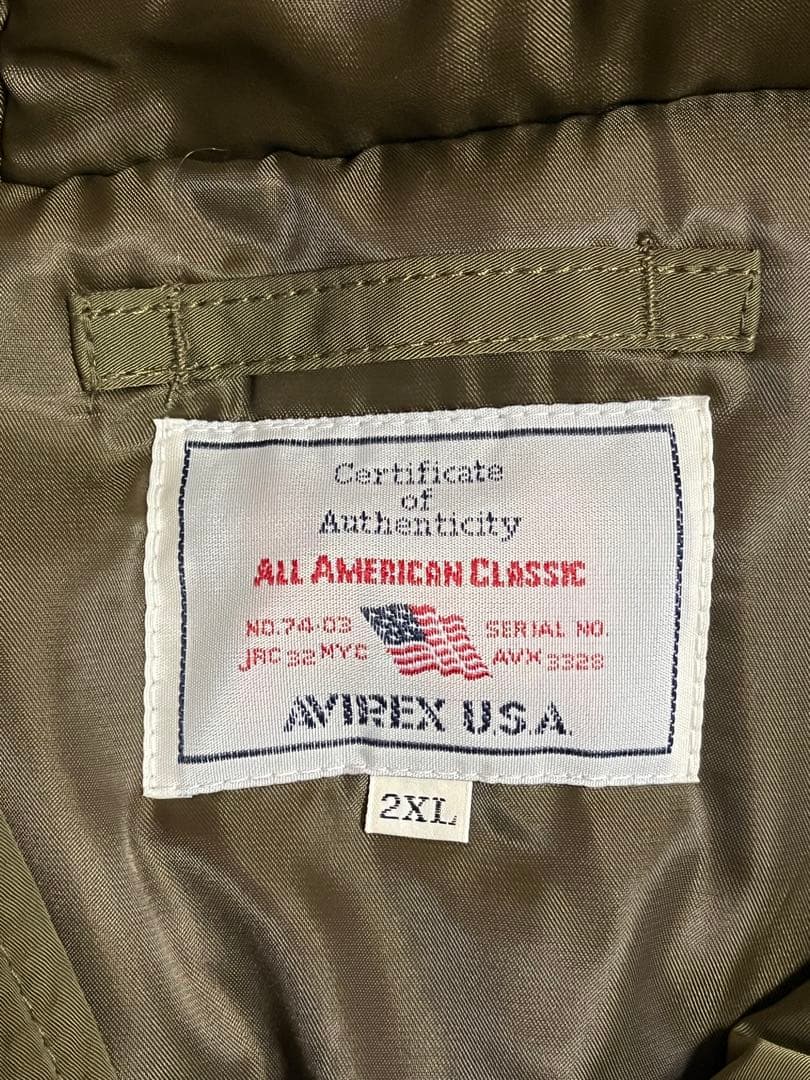 アヴィレックス　AVIREX ジャケット　XXL 2XL