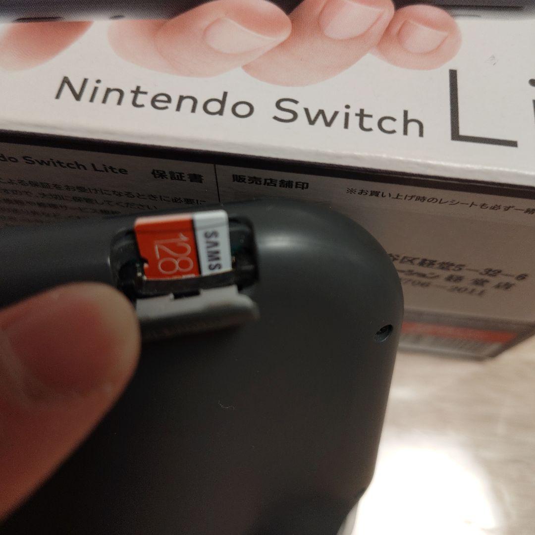 Nintendo Switch Lite グレー　128ギガSDカード付