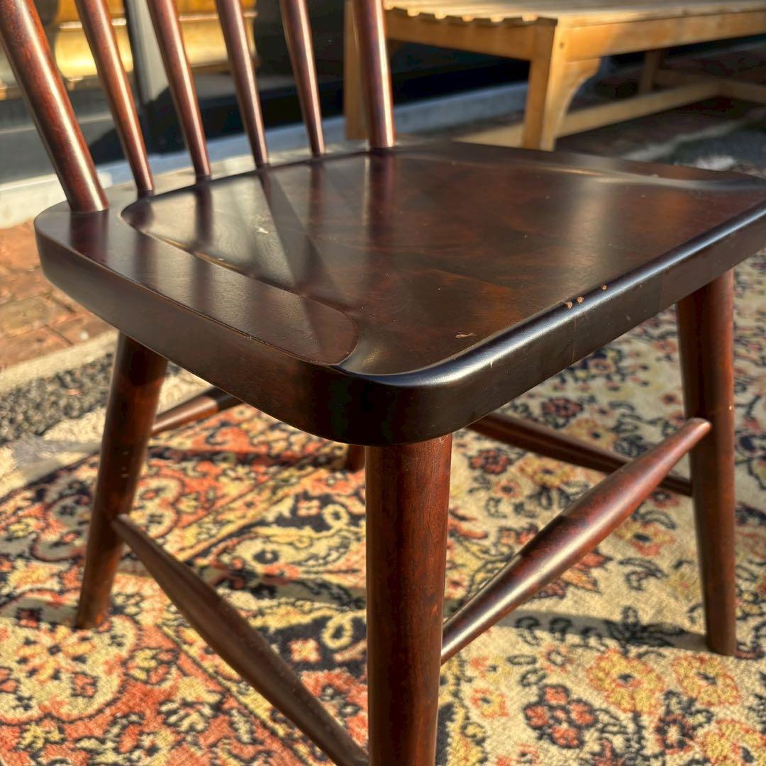 北海道民芸家具　ウィンザーチェア　樺材　2/2