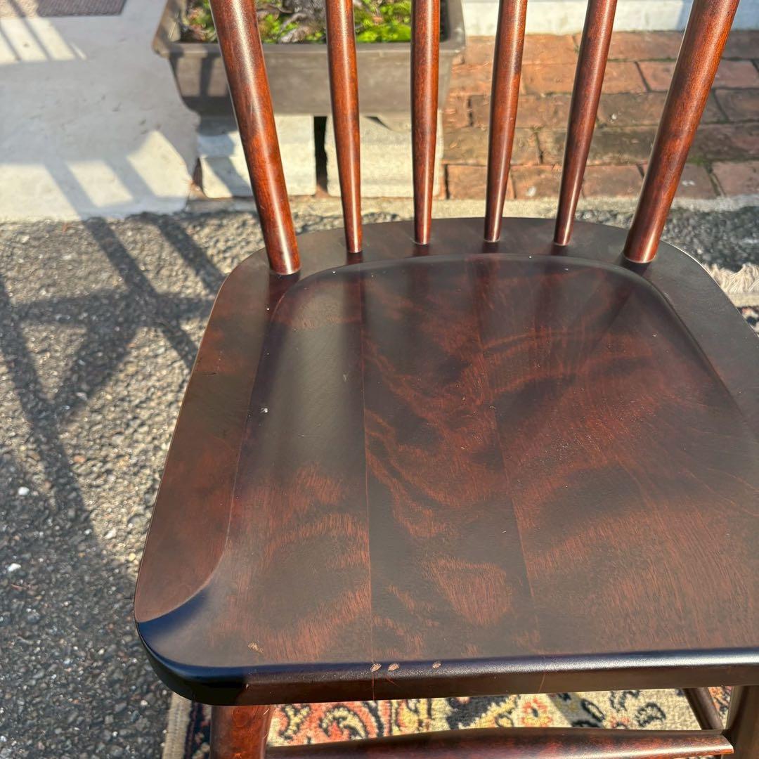 北海道民芸家具　ウィンザーチェア　樺材　2/2