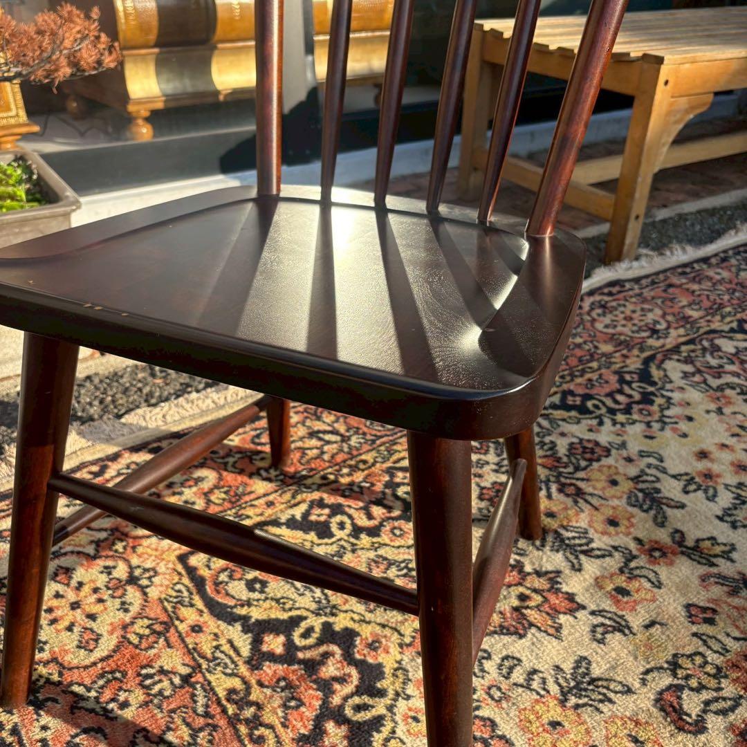 北海道民芸家具　ウィンザーチェア　樺材　2/2