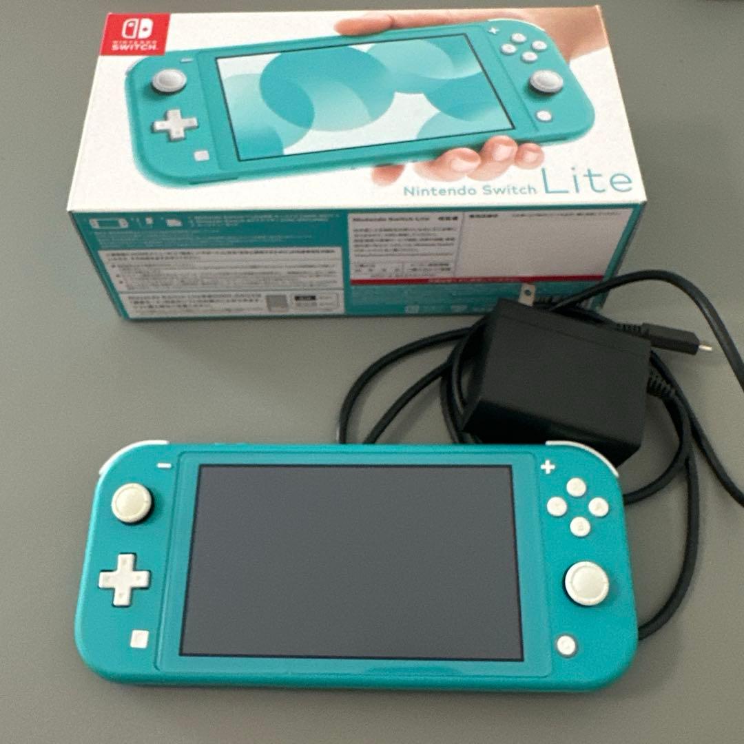 【ターコイズ】Nintendo Switch Lite 本体/充電器付き