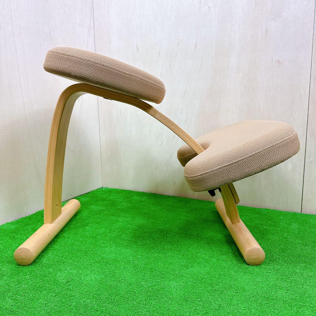【良品】 サカモトハウス バランスチェアイージー ベージュ 姿勢矯正