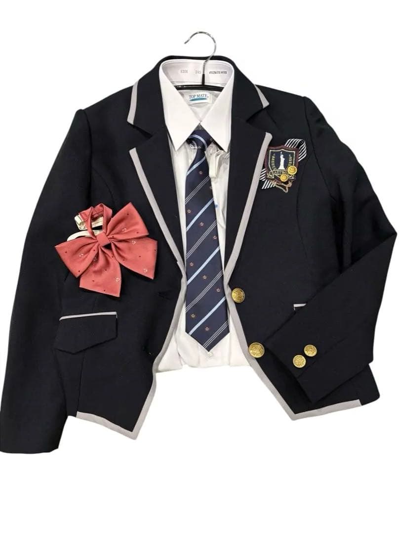 イーストボーイ 紺ブレ エンブレム スカート&シャツ ネクタイ5点SET