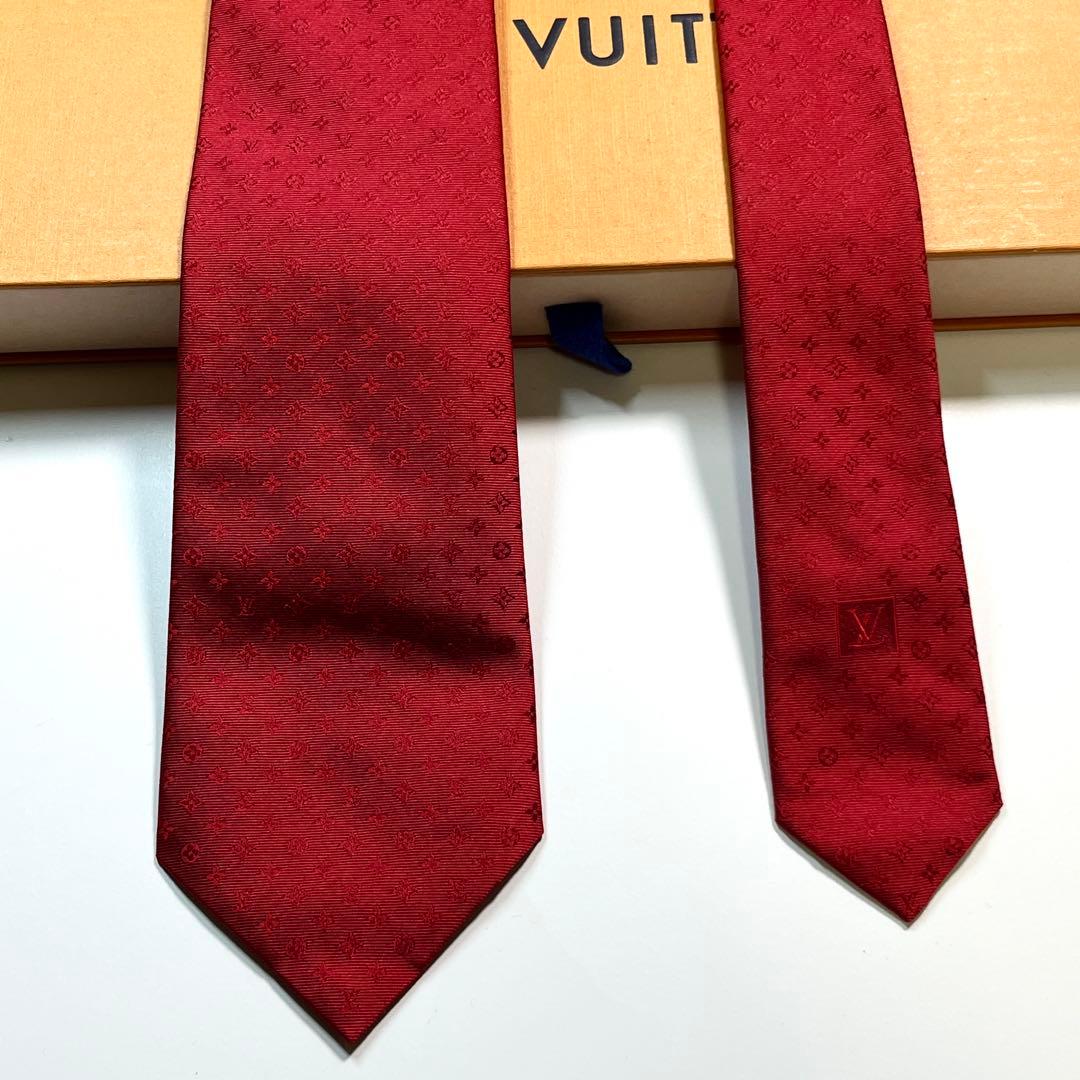 現行✨極美品✨LOUIS VUITTON ネクタイ　モノグラミッシム　ビジネス