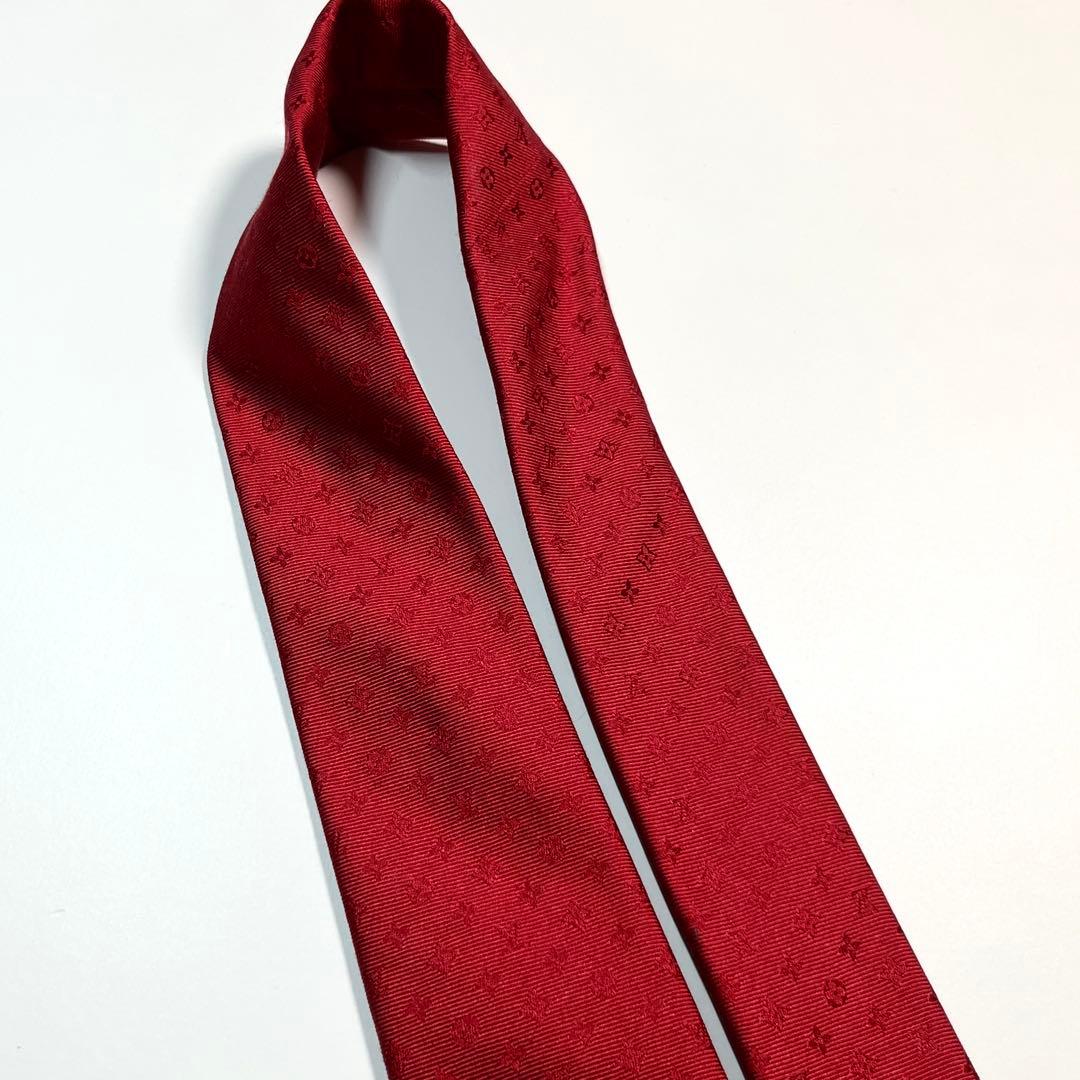 現行✨極美品✨LOUIS VUITTON ネクタイ　モノグラミッシム　ビジネス