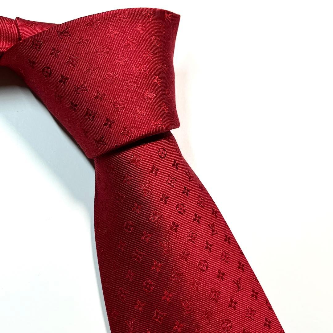 現行✨極美品✨LOUIS VUITTON ネクタイ　モノグラミッシム　ビジネス