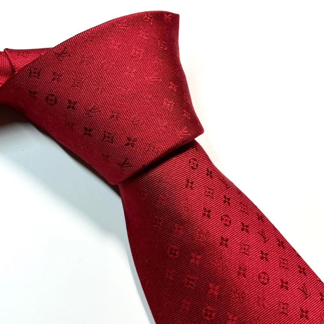 現行✨極美品✨LOUIS VUITTON ネクタイ　モノグラミッシム　ビジネス