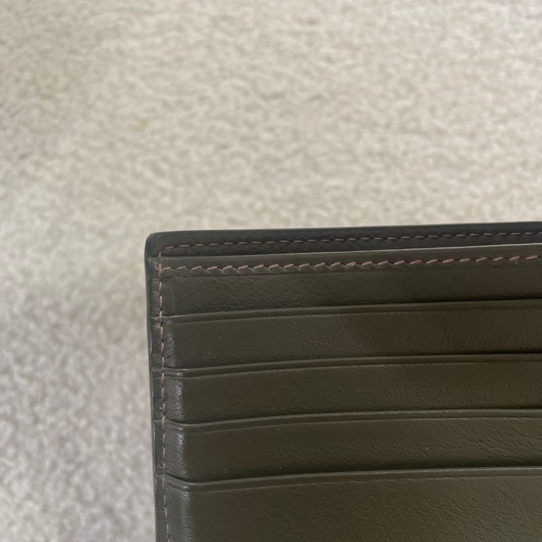 Christian Dior Compact Wallet カーキ 折り財布