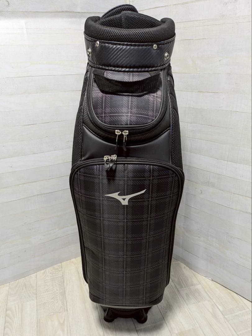 MIZUNO キャディバッグ チェック柄デザイン【左右で色違い】