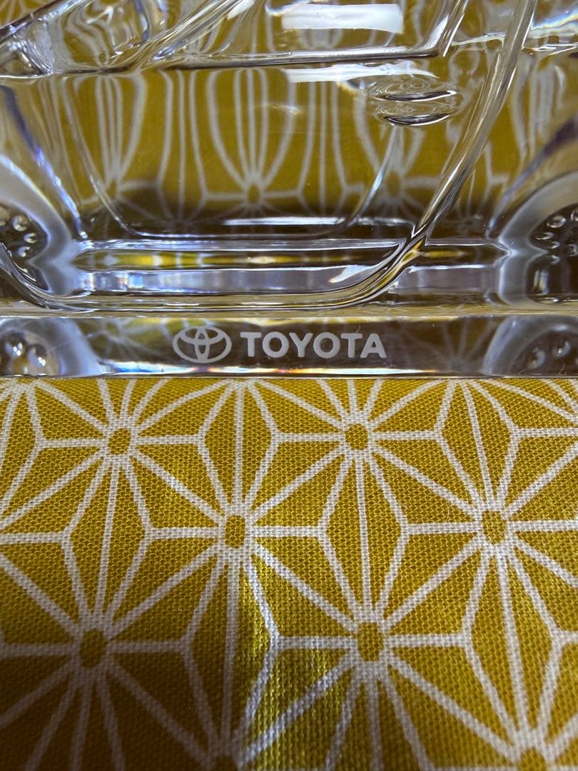 【非売品 】TOYOTAセラ HOYA ガラス クリスタルガラス オブジェ 置物