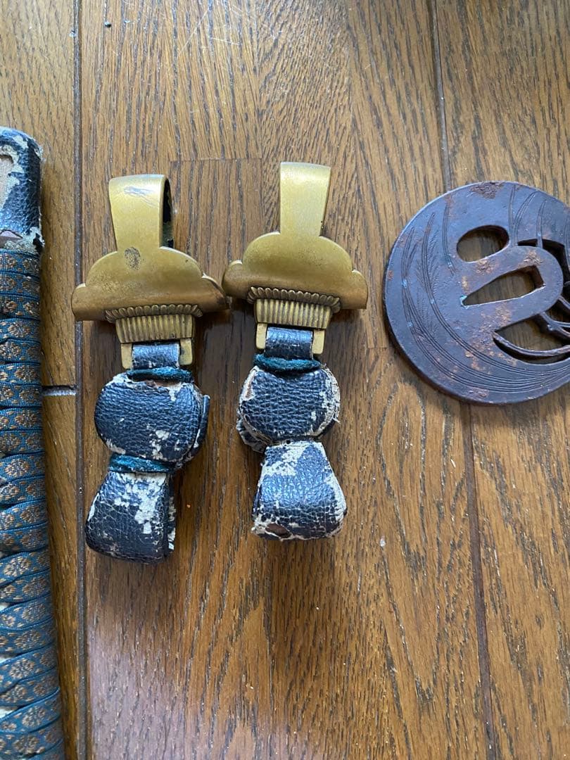 日本刀の柄と鍔のセット