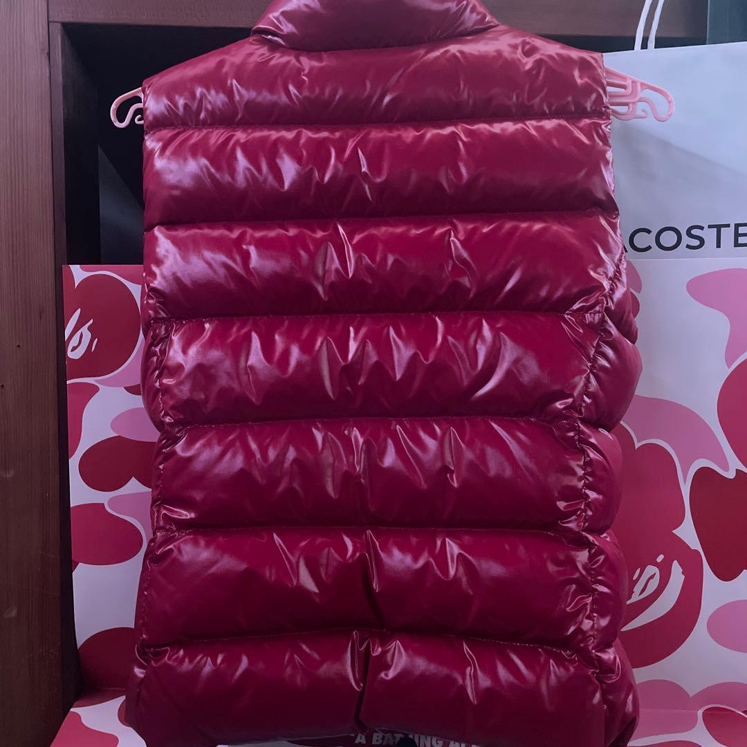 ひ*ー様 あ*び様 レディース ダウンベスト レッド キルティング