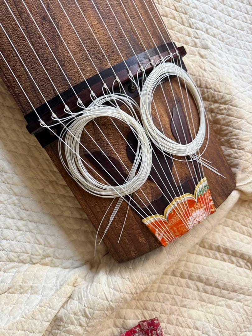 木製 13弦 筝 布ケース付き
