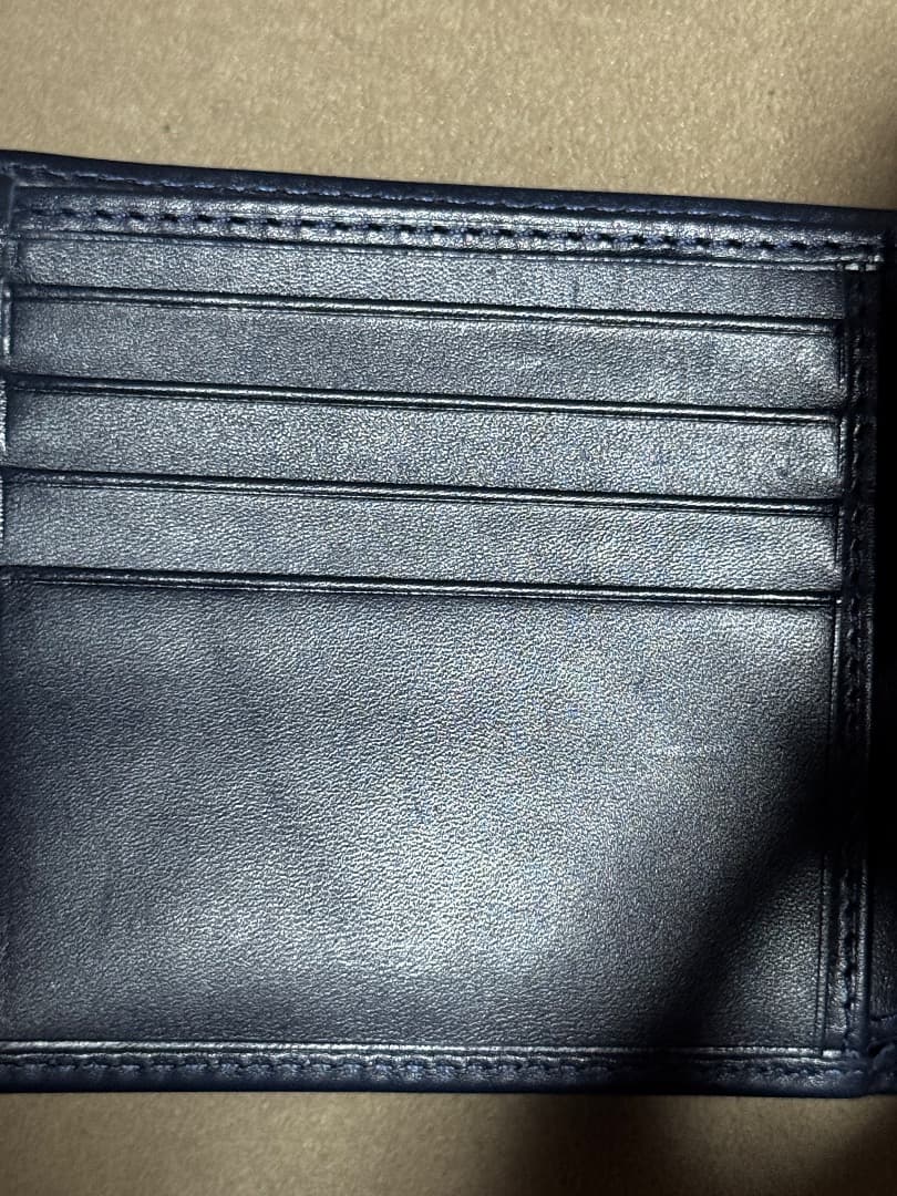 ポロラルフローレン Polo ベアレザービルフォールドウォレット 新品