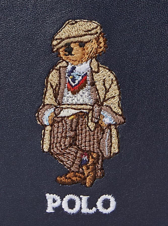 ポロラルフローレン Polo ベアレザービルフォールドウォレット 新品