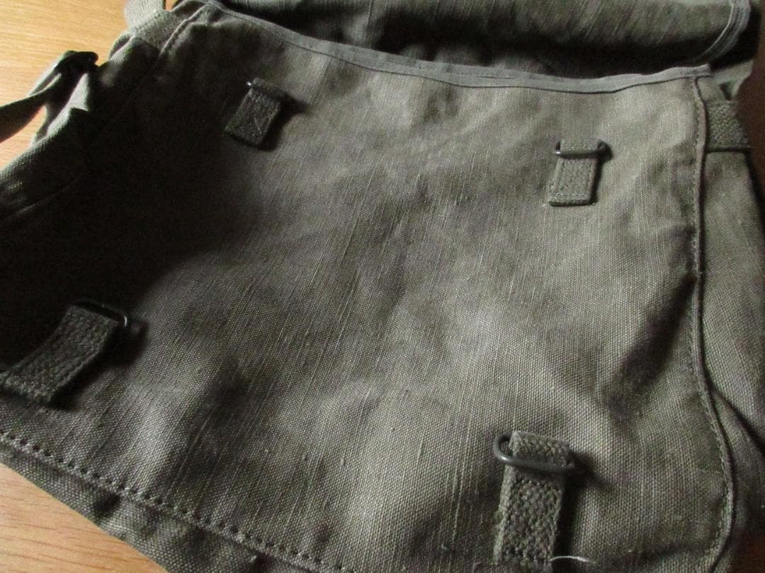 ★希少フランス軍推定'50-60sTTAリネンキャンバスショルダーバッグ