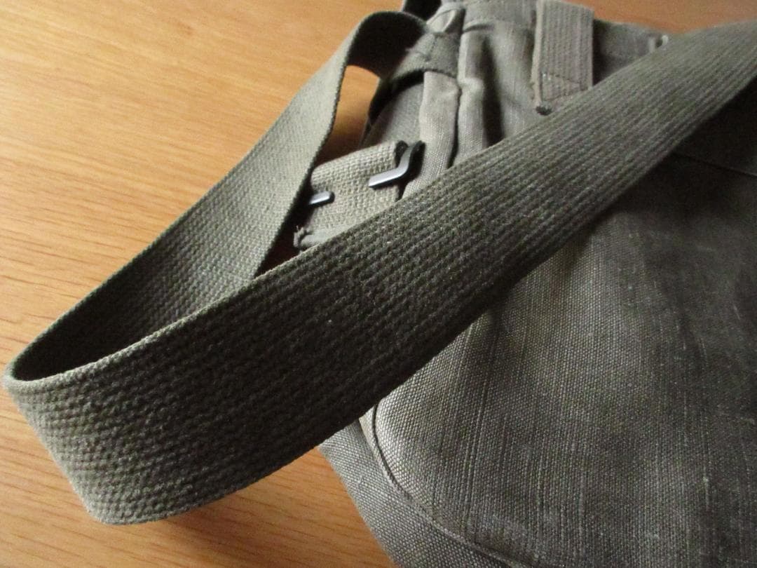 ★希少フランス軍推定'50-60sTTAリネンキャンバスショルダーバッグ