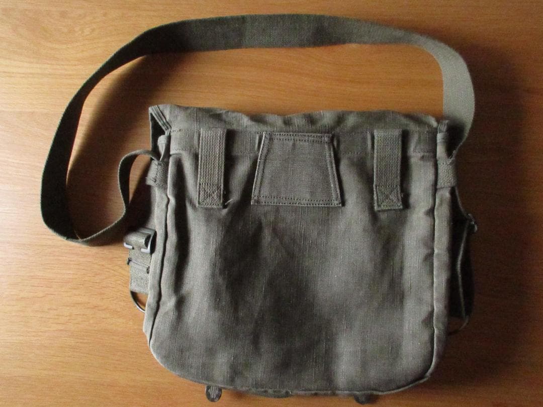 ★希少フランス軍推定'50-60sTTAリネンキャンバスショルダーバッグ