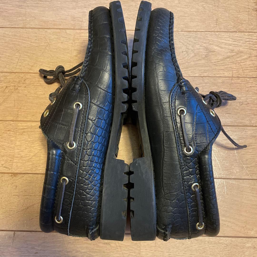 Timberland Supreme クロコダイル調デッキシューズ