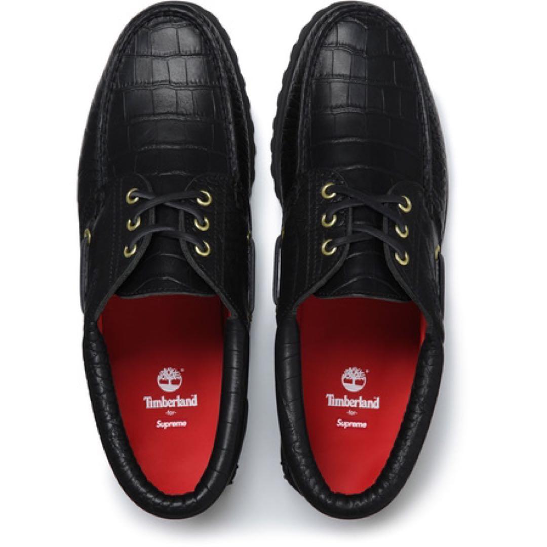 Timberland Supreme クロコダイル調デッキシューズ