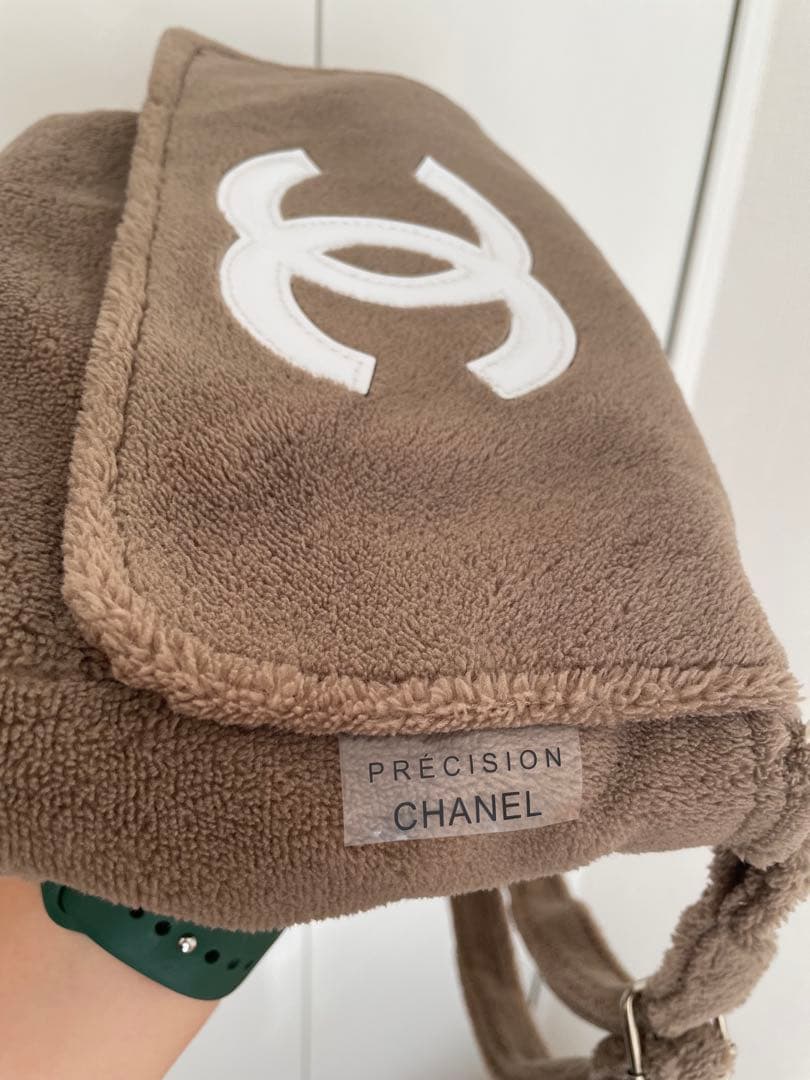 CHANEL ブラウン フリース ショルダーバッグ