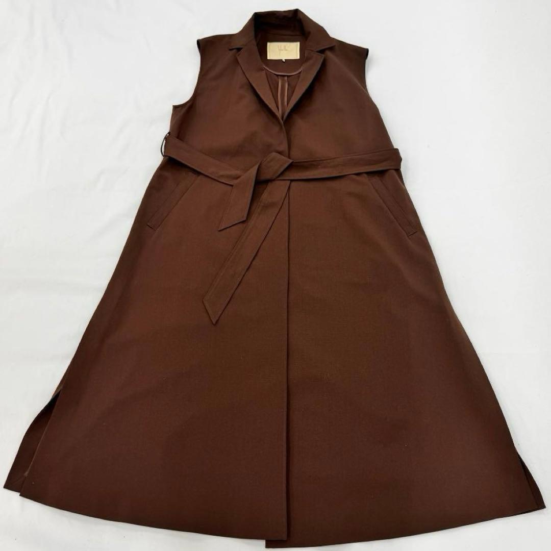 【美品】シビラ　Sybilla　3WAYジレトレンチコート　M　ブラウン