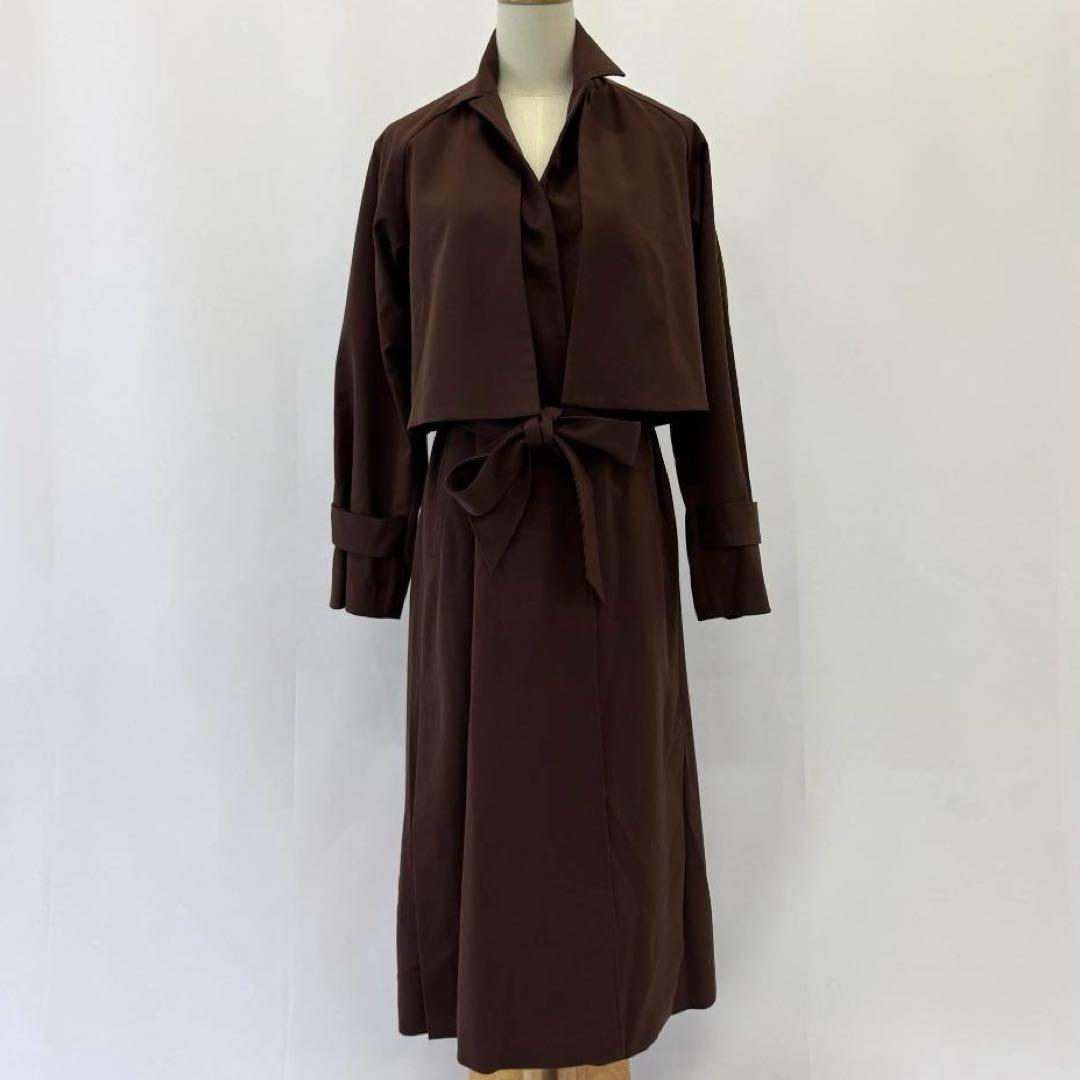 【美品】シビラ　Sybilla　3WAYジレトレンチコート　M　ブラウン
