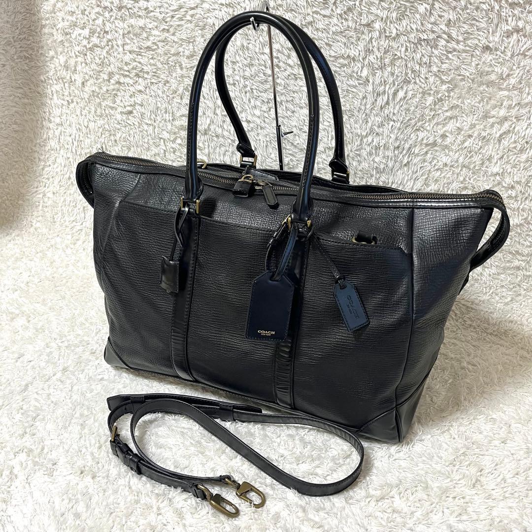✨美品✨COACH コーチ ボストンバッグ 2way 旅行カバン 南京錠 大容量