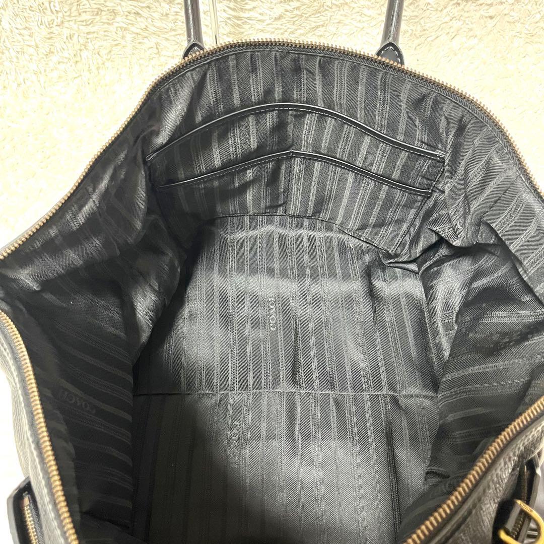 ✨美品✨COACH コーチ ボストンバッグ 2way 旅行カバン 南京錠 大容量