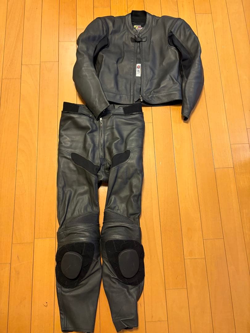 美品SPEED OF SOUND セパレート黒革ツナギ LL
