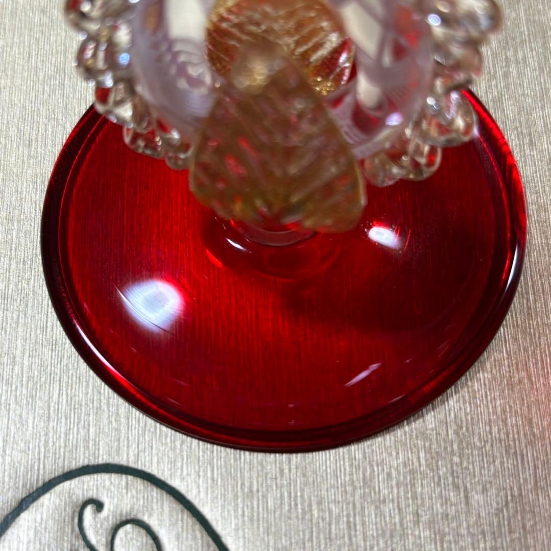 美品 未使用 ヴェネチアン ワイングラス ムラーノ 箱入 3