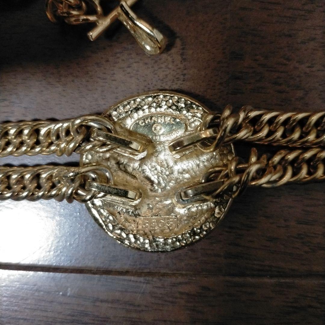 CHANEL ヴィンテージ メダリオン チョーカー 2連ネックレス レトロ