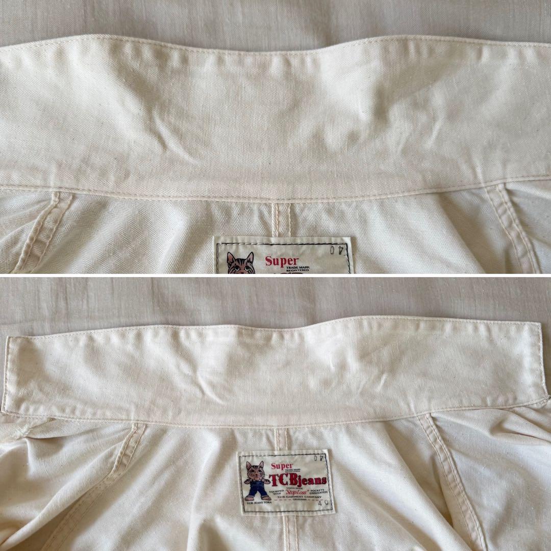TCB jeans Tabby's Coat HBTタビーズコート 生成り 40