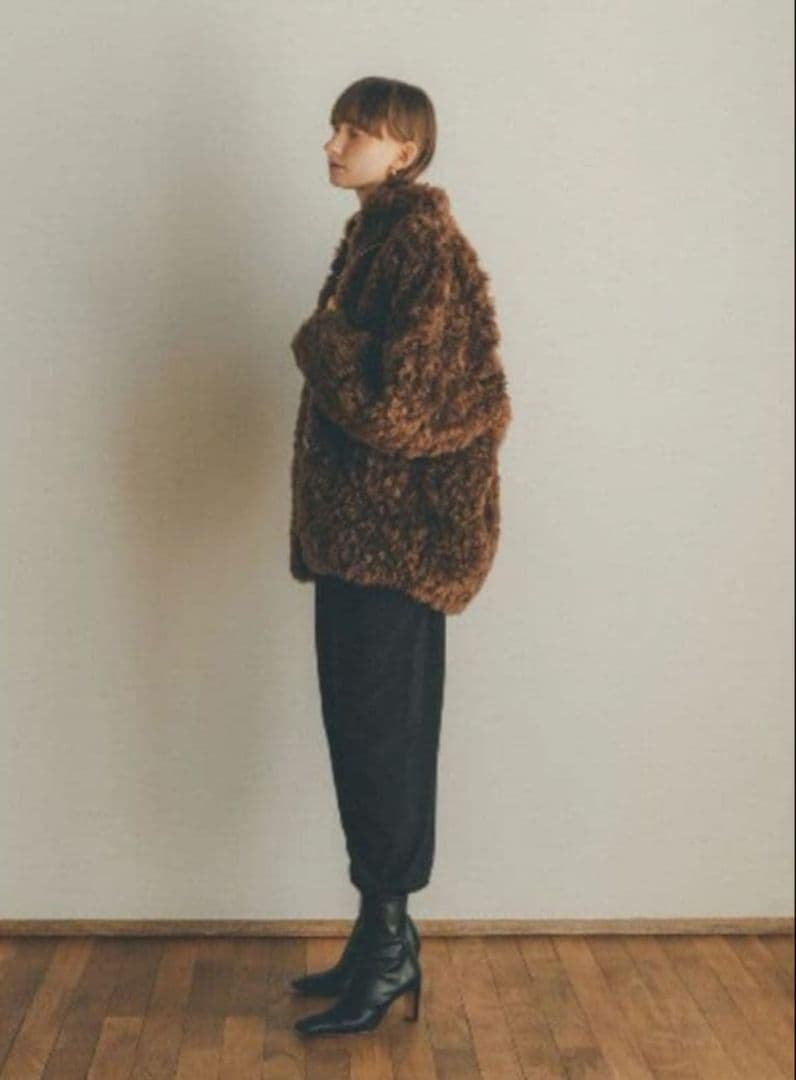 CLANE カールファーショートコート