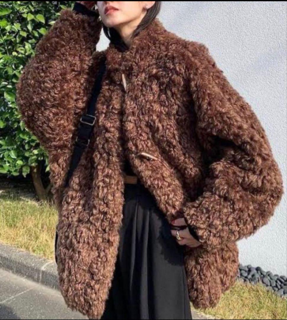 CLANE カールファーショートコート