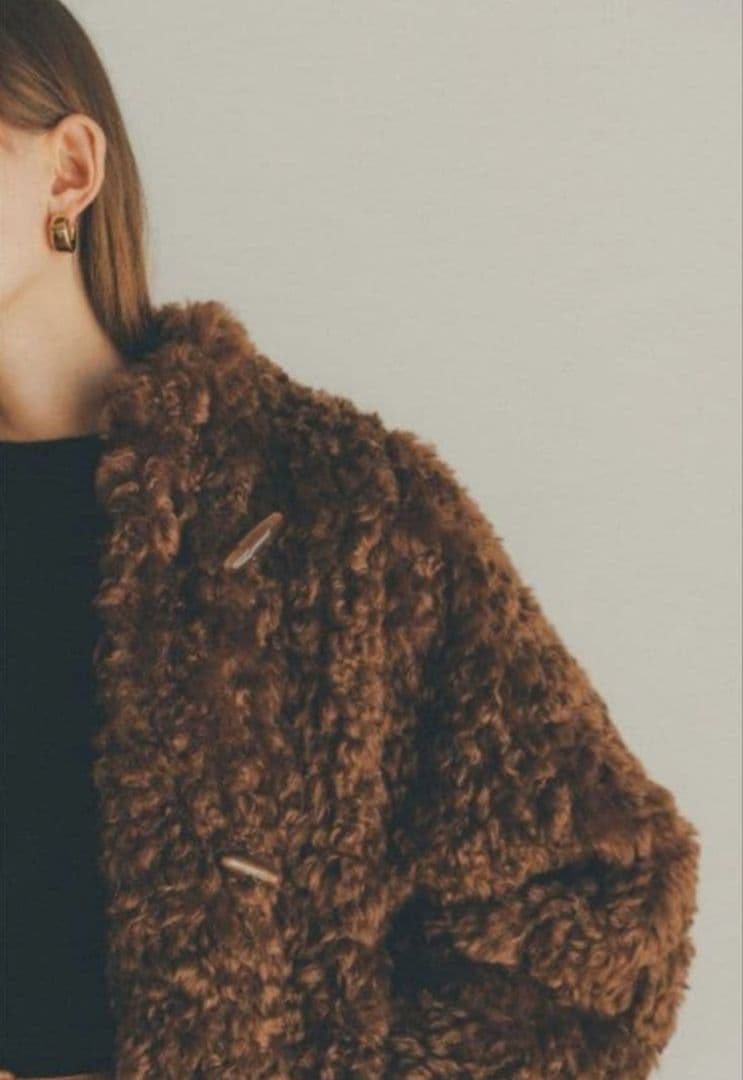 CLANE カールファーショートコート